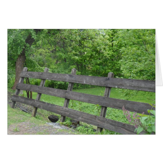 Vermont Picket Fence OBS Kort (Framsidan Horizontal)