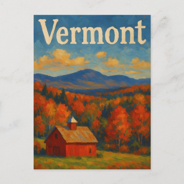 vermont Postcard Vykort (Framsida)