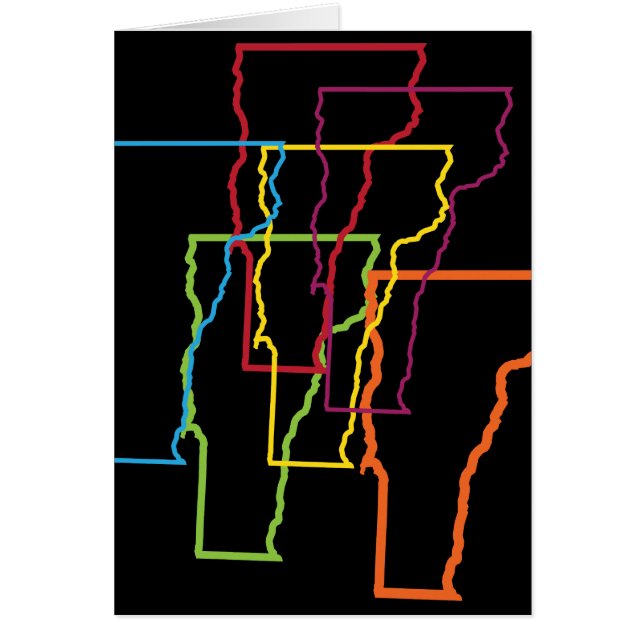 vermont pride oskärpa hälsningskort (Framsidan)