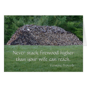 Vermont Proverb Hälsningskort