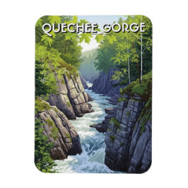 Vermont Quechee Gorge Travel Magnet