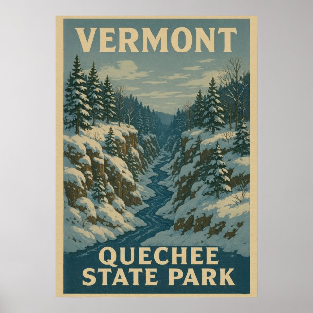 Vermont Quechee State Park V01 Poster (Framsidan)
