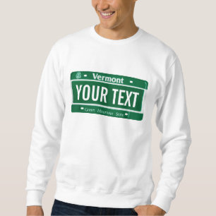 Vermont registreringsskylt lång ärmad tröja