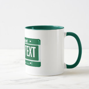 Vermont registreringsskyltmugg mugg