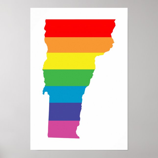 vermont regnbåge poster (Framsidan)