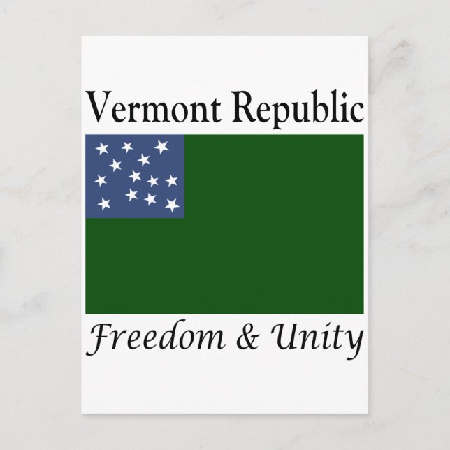 Vermont Republic Vykort (Framsida)