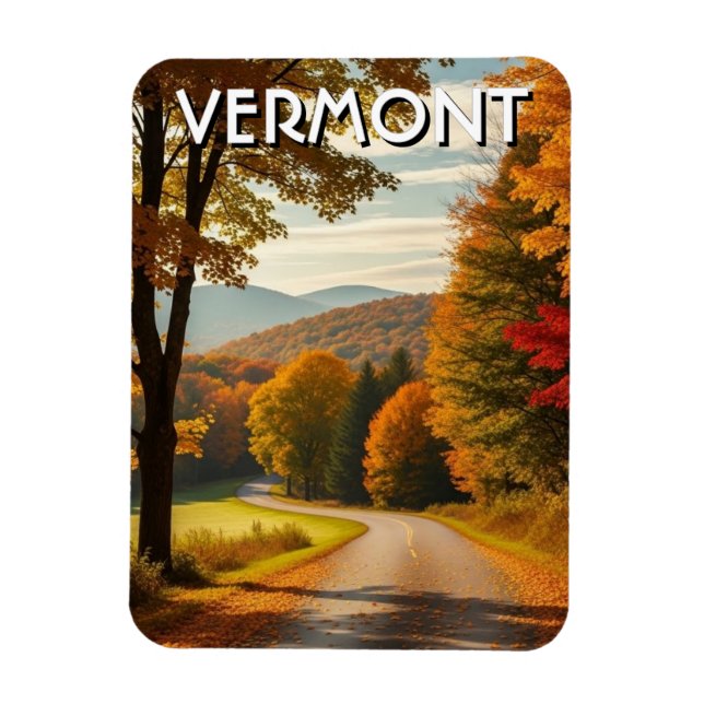 Vermont Resor Magnet (Vertikal)