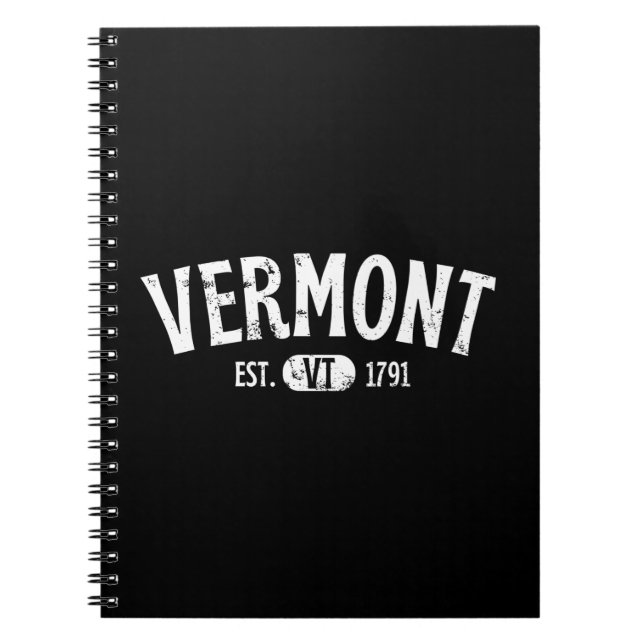 Vermont Retro Vintage VT Anteckningsbok (Framsidan)