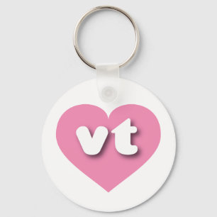Vermont rosa hjärta - I kärlek vt Nyckelring