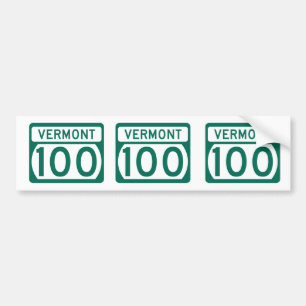 Vermont Route 100-vägskylt Bildekal