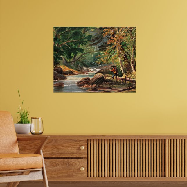 Vermont Scenery, The Trout Stream, Poster (Vardagsrum 2)