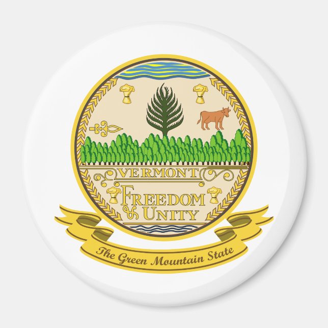 Vermont Seal Magnet (Framsidan)