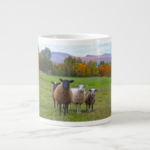 Vermont Sheep på hösten Jumbo Mugg