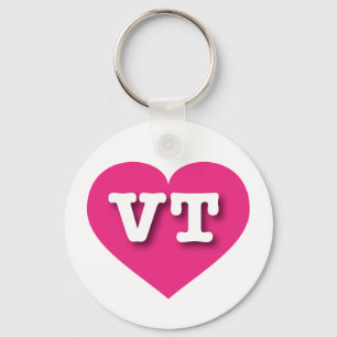 Vermont Shock rosa Heart - I kärlek VT Nyckelring