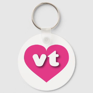 Vermont shock rosa hjärta - I kärlek vt Nyckelring