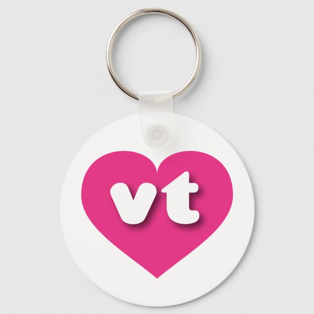 Vermont shock rosa hjärta - I kärlek vt Nyckelring (Framsida)