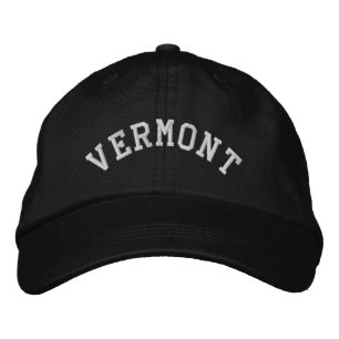 Vermont State Embroided Broderad Keps