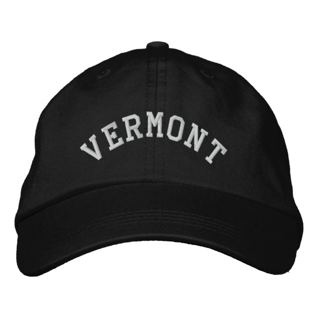 Vermont State Embroided Broderad Keps (Framsida)
