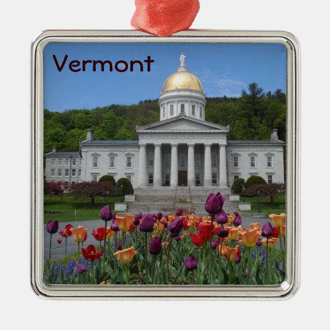 Vermont State House-Montpelier Julgransprydnad Metall (Framsidan)