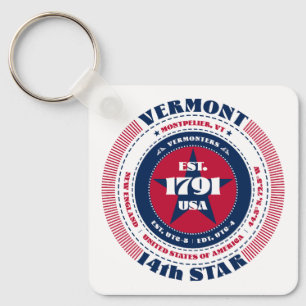 Vermont State-nyckelkedja Nyckelring