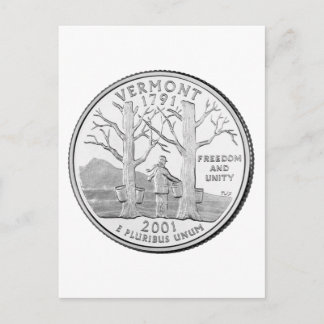 Vermont State Quarter Vykort