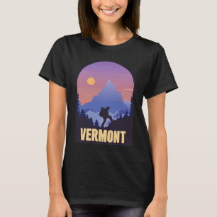 Vermont State USA Hiking Resa Souvenir T Shirt