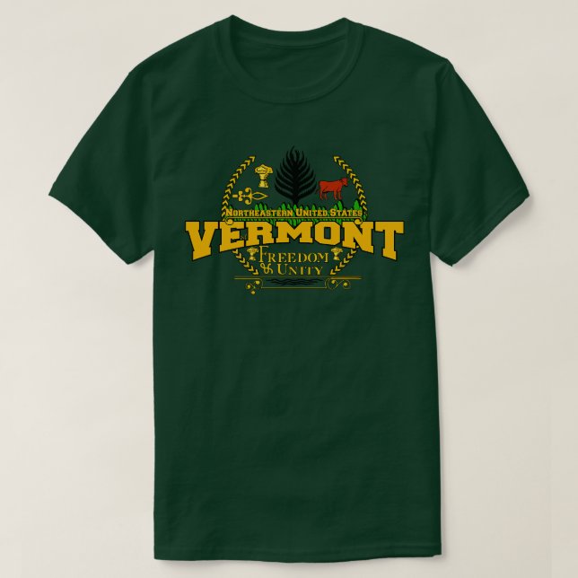 Vermont State USA T Shirt (Design framsida)