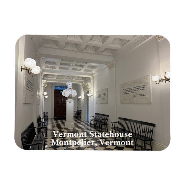 Vermont Statehouse Magnet (Horisontell)