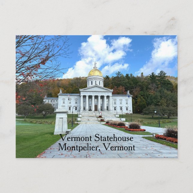 Vermont Statehouse Vykort (Framsida)