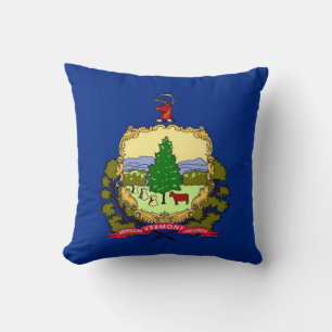 Vermont Statlig flagga American MoJo Pillow Kudde