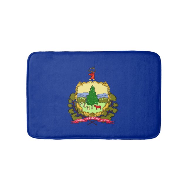 Vermont Statlig flagga Design Badrumsmatta (Framsidan)