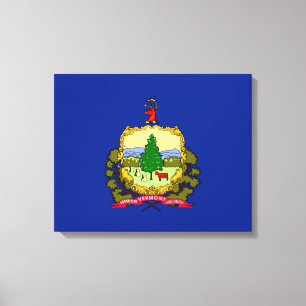Vermont Statlig flagga Design Decor Canvastryck