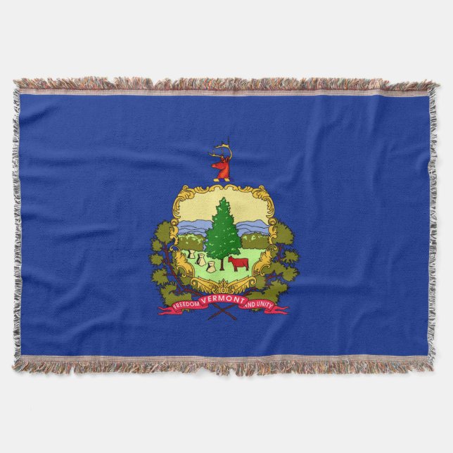 Vermont Statlig flagga Design Decor Mysfilt (Framsidan)