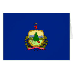 Vermont Statlig flagga Design Hälsningskort