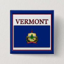 Vermont Statlig flagga Design-knapp