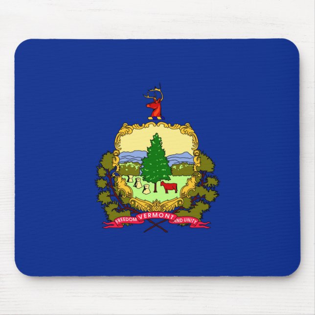 Vermont Statlig flagga Design Musmatta (Framsidan)