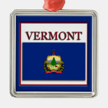 Vermont Statlig flagga jul Ornament