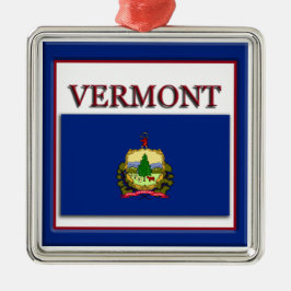 Vermont Statlig flagga jul Ornament