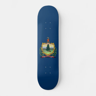 Vermont Statlig flagga Mini Skateboard Bräda 18,5 Cm