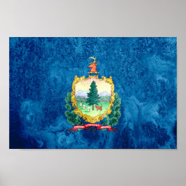 Vermont Statlig flagga Poster