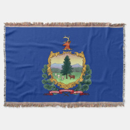 Vermont Statlig flagga Skriv ut Patriotic Filt