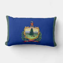 Vermont Statlig flagga Skriv ut Patriotic Lumbarkudde