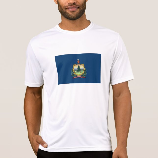 Vermont Statlig flagga T Shirt (Framsida)