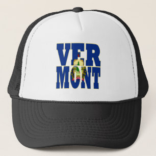 Vermont statlig flagga truckerkeps