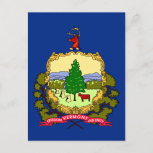 Vermont Statlig flagga Vykort