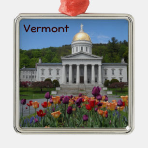 Vermont statligt hus - Montpelier Julgransprydnad Metall