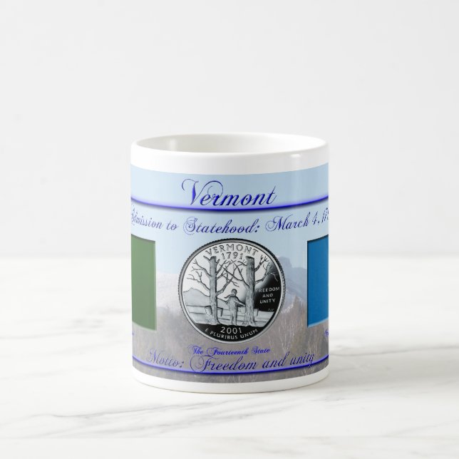 Vermont statligt jubileums- kaffemugg (Center)