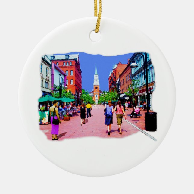 Vermont Street Painting Ornament (Framsidan)