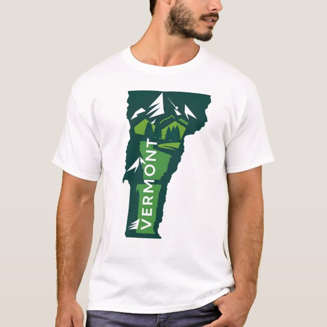 Vermont T-Shirt V03 (Framsida)