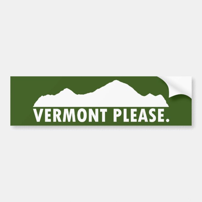 Vermont, tack bildekal (Framsidan)
